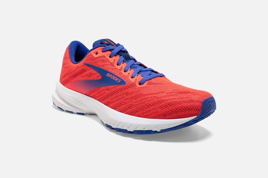 Brooks Launch 7 Road Running Shoes Womens Orange/Blue 109467-QLC